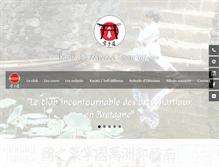 Tablet Screenshot of karate-stgregoire.com